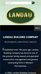 Mobile Screenshot of landau-bldg.com