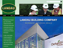 Tablet Screenshot of landau-bldg.com